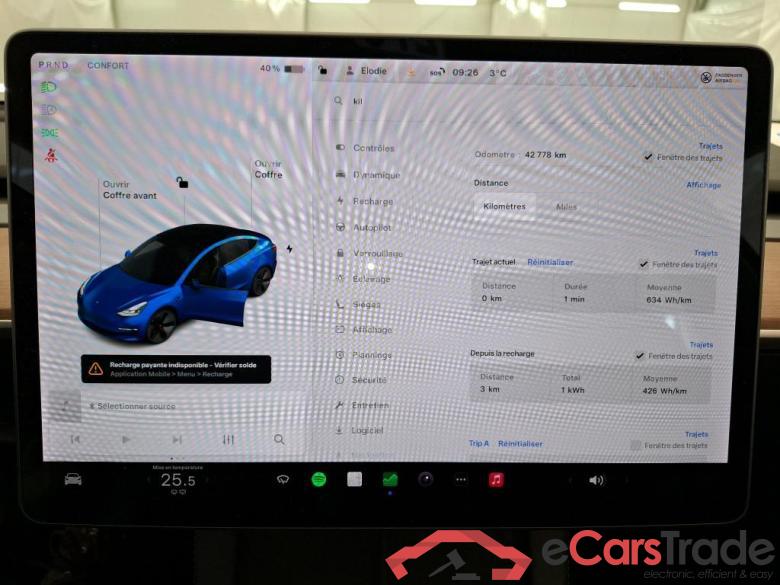 Tesla Autonomie Standard Plus RWD TESLA Model 3 / 2018 / 4P / Berline Autonomie Standard Plus RWD #6