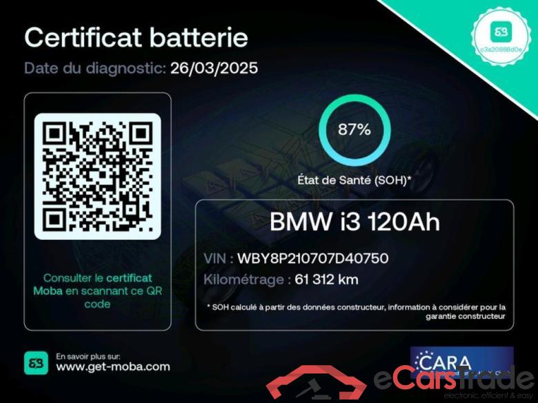 BMW 120 Ah Edition 360 Atelier BMW i3 5p Berline 120 Ah Edition 360 Atelier #2