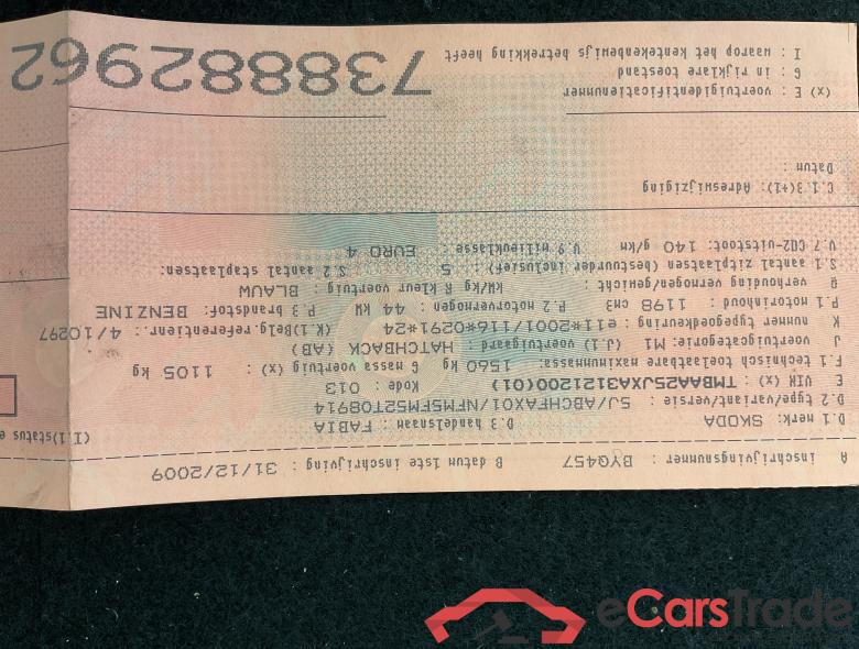 SKODA Fabia NEW FABIA CLASSIC 1,2 HTP 44KW 60CV 5V #5