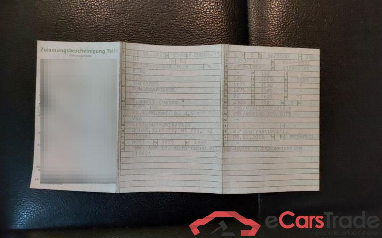 Ford _Transit Custom ´12 Transit Custom Kasten 300 L2 Trend 2.0 TDCi 96KW MT6 E6