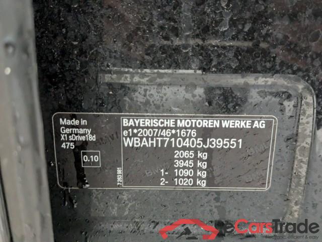 BMW X1 ´15 Baureihe X1 sDrive 18 d Advantage 2.0 110KW AT8 E6 #5