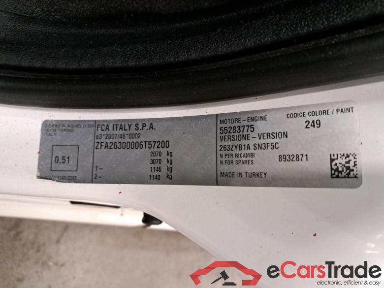 FIAT - FIA DOBLO CARGO B/F 1.3 Multijet 95PK SX SWB Pack Nav Pro & Rear Camera #6