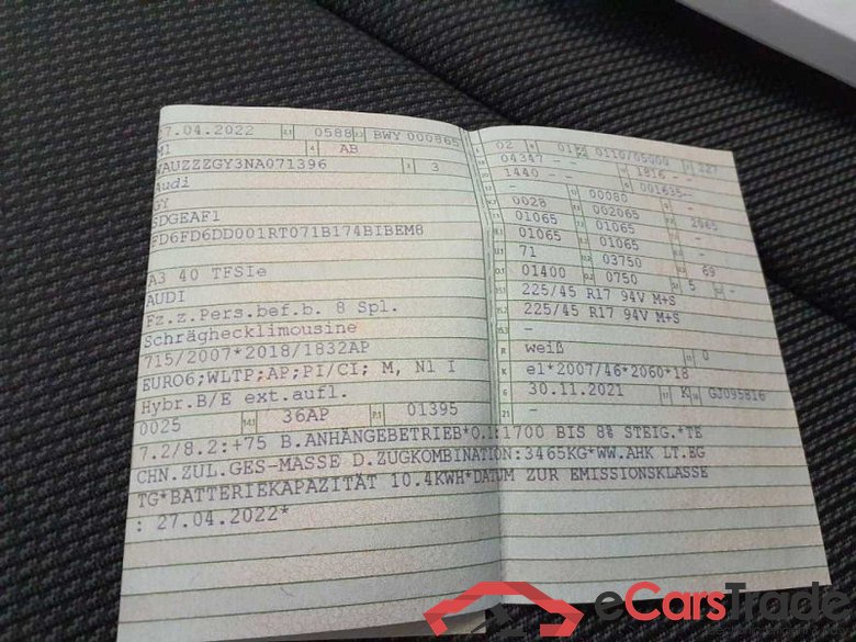 Audi A3 Sportback (8YA)(03.2020->) DE - LimS5 40 1.4 TFSI e EU6d, Sportback S line (EURO 6d), 2020 - 2024 #2