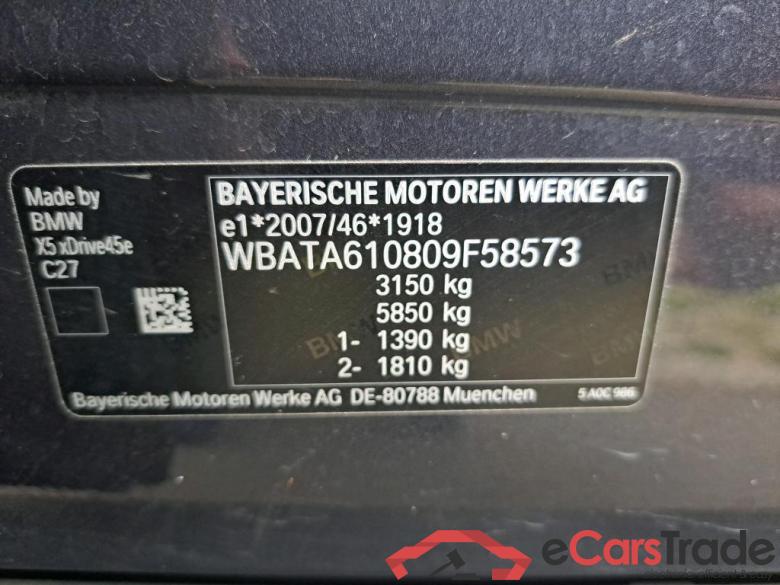 BMW - BMW X5 xDrive45e 320PK Pack Business & Front Power Vernasca Comfort Mem Seats & Driving Assistant Plus & Towing Hook * HYBRID * #6