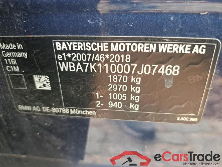 BMW - BMW 1 HATCH 116iA 109PK Advantage Business Edition & Pack Business & PDC Front & Rear  * PETROL * #6