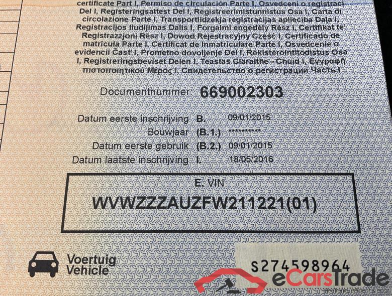 VOLKSWAGEN Golf VII Golf   Trendline 1.6 TDI BlueMotion Technology 66 kW (90 ch) 5 vitesses manuel #3