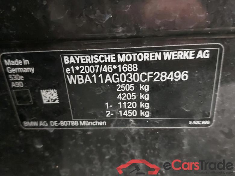 BMW - BMW 5 BERLINE 530e 292PK Luxury Line & Pack Business With Comfort Pack Plus & Front Power Comfort Seats & Heated Front & Rear & Trailer Towing Hook  * HYBRID * #6