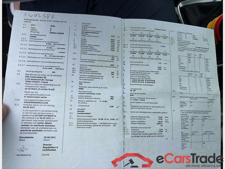 OPEL Corsa Corsa 1.2i Edition S/S (EU6AP) #3
