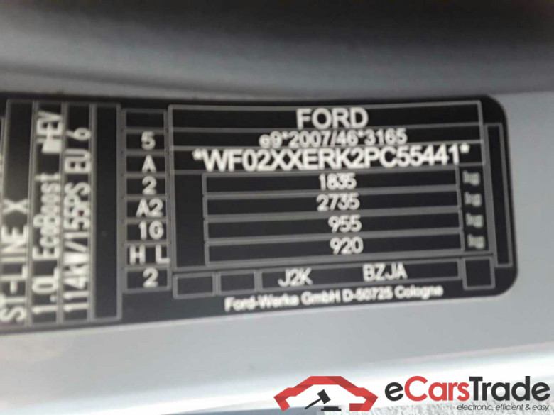 Ford Puma (2019->) DE - SUV5 1.0 EcoBoost Mild Hybrid EU6d, ST-Line X S/S, 2020 - 2024 #5