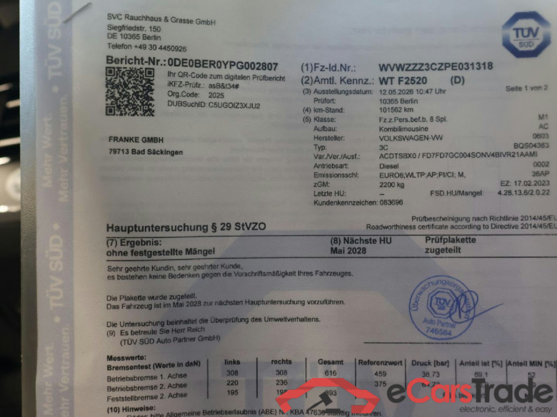 Passat Variant Business 2.0 TDI 110KW AT7 E6d #2
