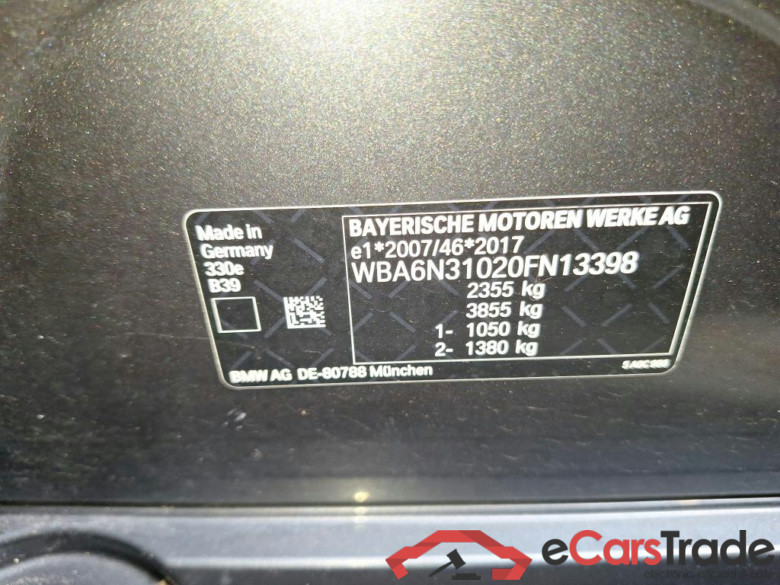 BMW 3 SERIES TOURING 2.0 330E (215KW) TOURING #4