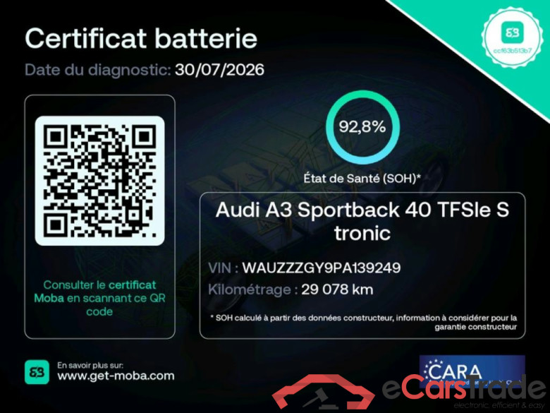 AUDI A3 Sportback / 2020 / 5P / Berline 40 TFSI e 204 S Tronic S Line #2