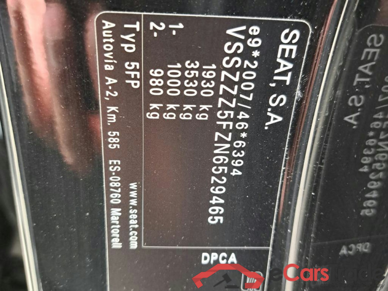 SEAT - SEA ATECA TSI 150PK   ***   TOTAL LOSS   ***   DSG Xperience Pack Premium XP & Leather * PETROL * #6