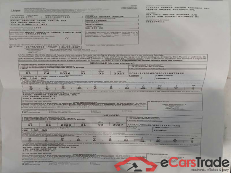 PEUGEOT PARTNER / 2018 / 4P / VETT. FURGONATA L2 BLUEHDI 100CV PREMIUM #1