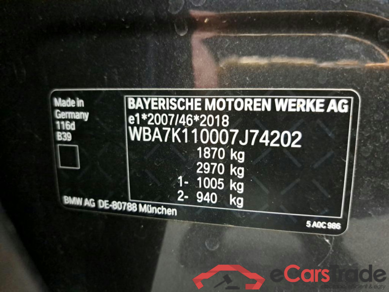 BMW - BMW 1 HATCH 116iA 109PK Business Edition * PETROL * #6