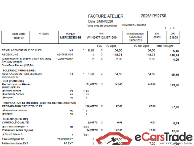 GLA / 2020 / 5P / SUV 2.0 GLA 200 D BUSINESS LINE DCT / PRÊT A VENDRE #2