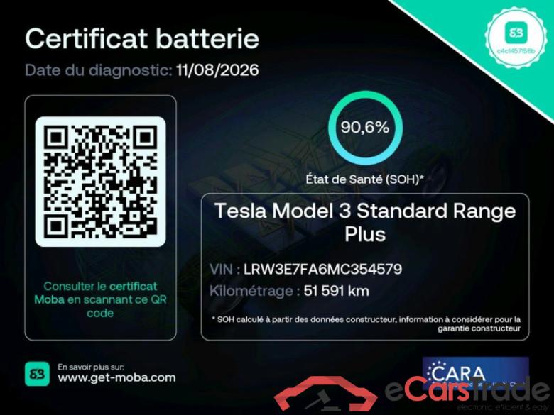 TESLA Model 3 / 2018 / 4P / Berline Autonomie Standard Plus RWD #2