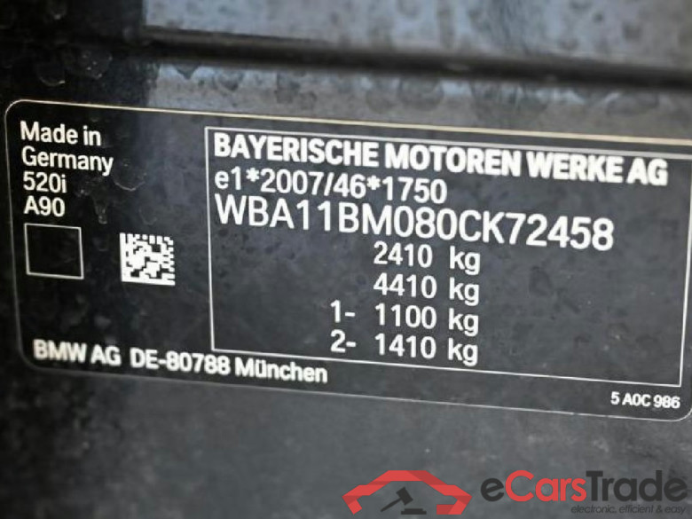 Baureihe 5 Touring 520 i 2.0 135KW AT8 E6d #5