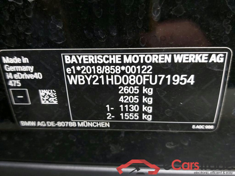 BMW I - BMW I4 eDrive40 340PK With Climatic & Navigation & Sensatec Heated Sport Seats & Park Sensors Front & Rear & 18 Inch BiColor Alloy  * ELECTRIC * #6