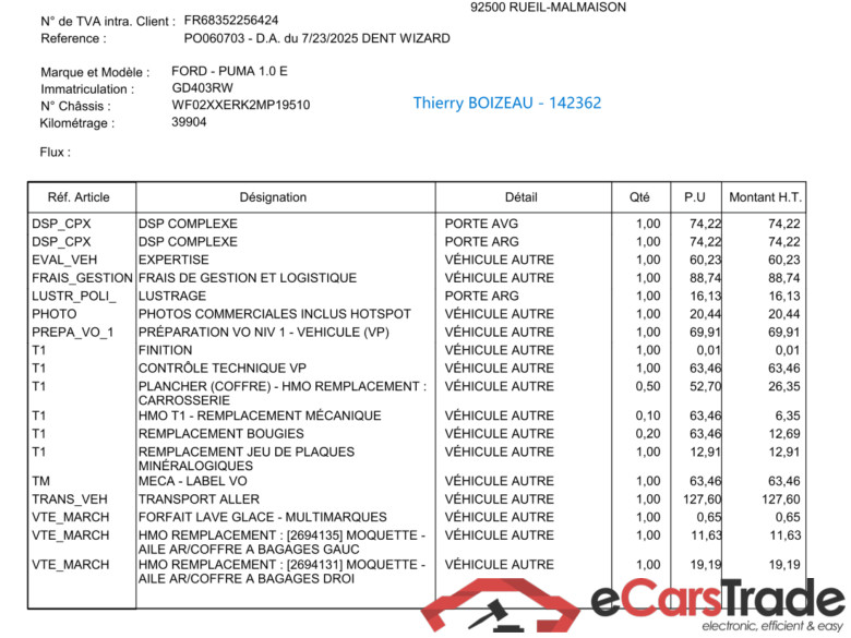 FORD Puma / 2019 / 5P / SUV 1.0 EcoBoost Hybrid 125 (mHEV) ST-LINE / PRÊT A VENDRE #2